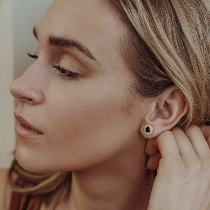 Earrings, Verona - Gilded