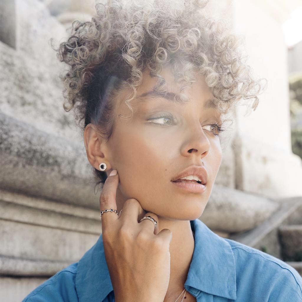 Earrings, Verona - Silver