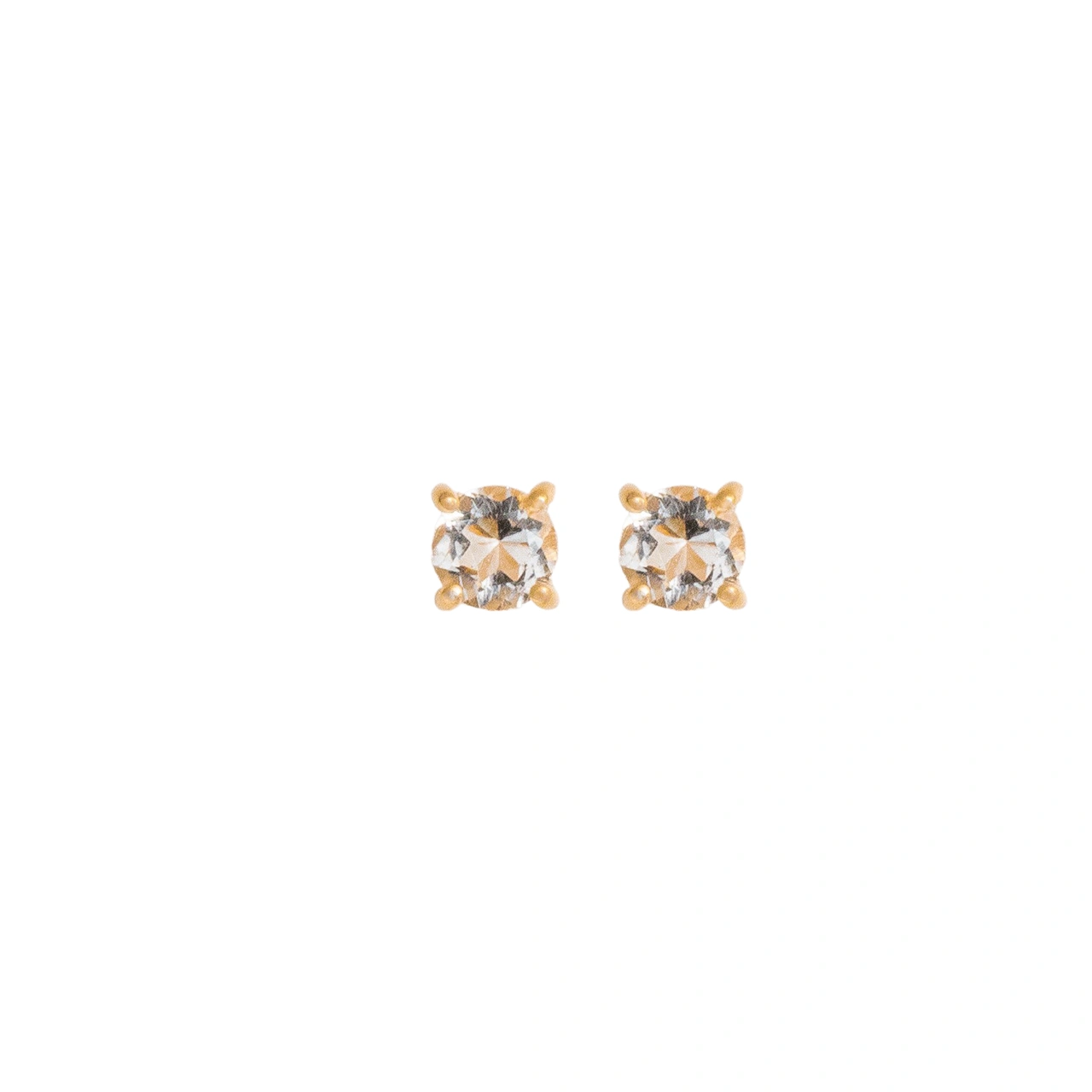Earrings, La Moda Bianco - Gilded