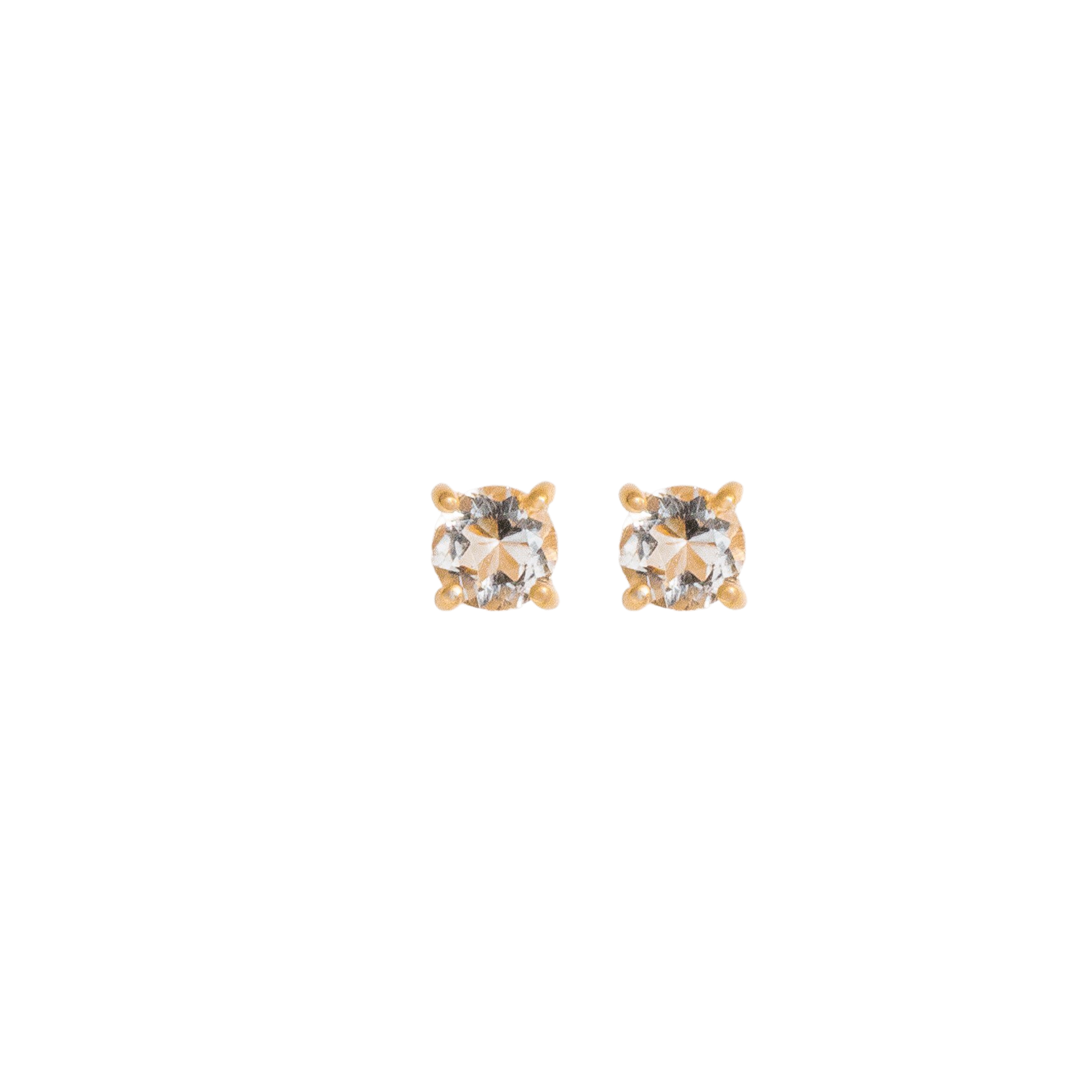 Earrings, La Moda Bianco - Gilded