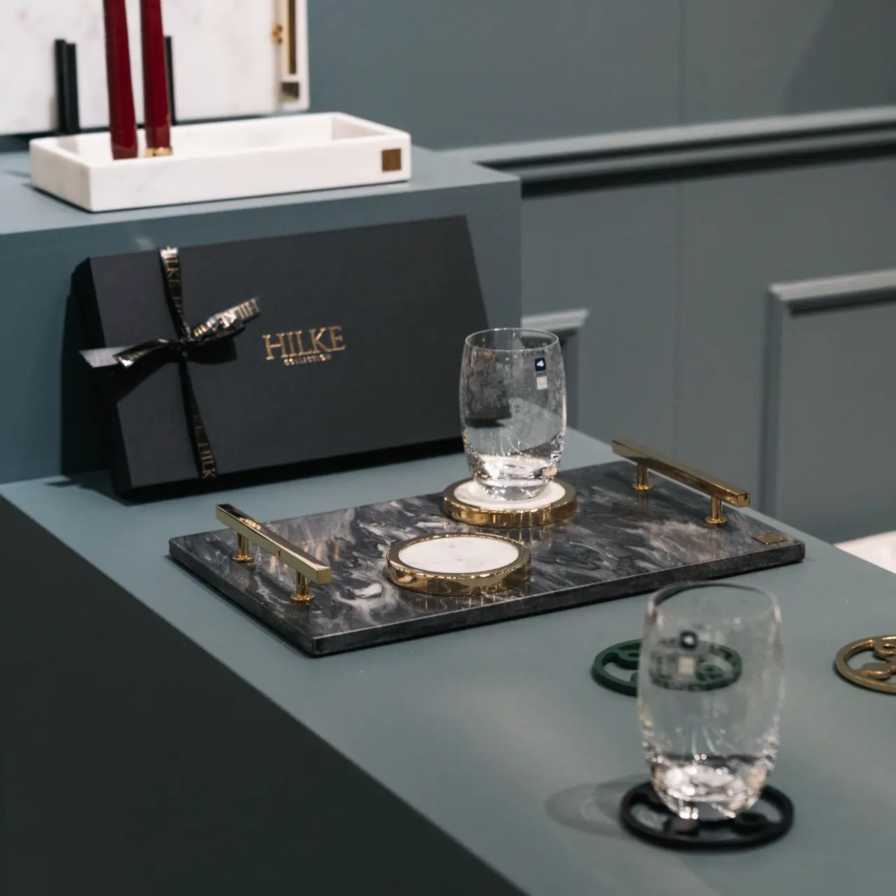 Coasters -  Marble & Brass