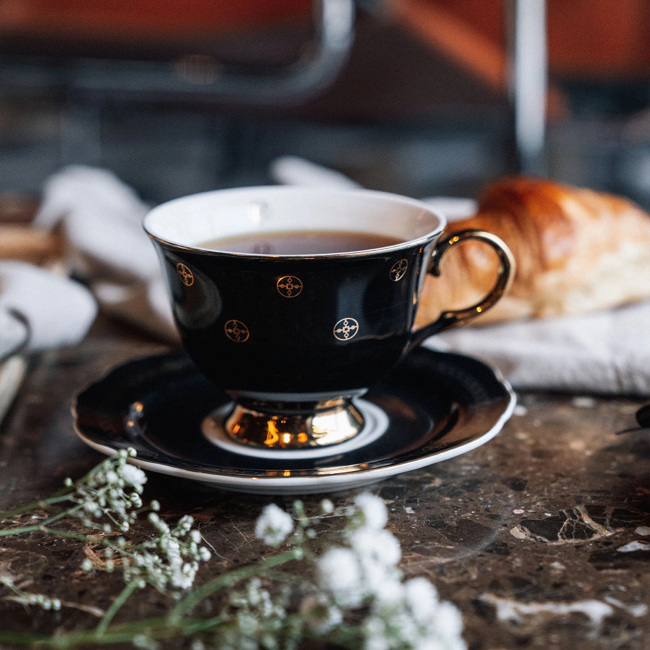 Cup with saucer - Anima Gemella Nero