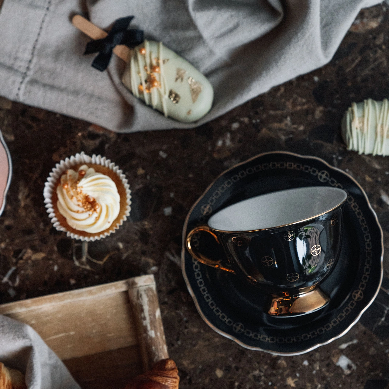 Cup with saucer - Anima Gemella Nero