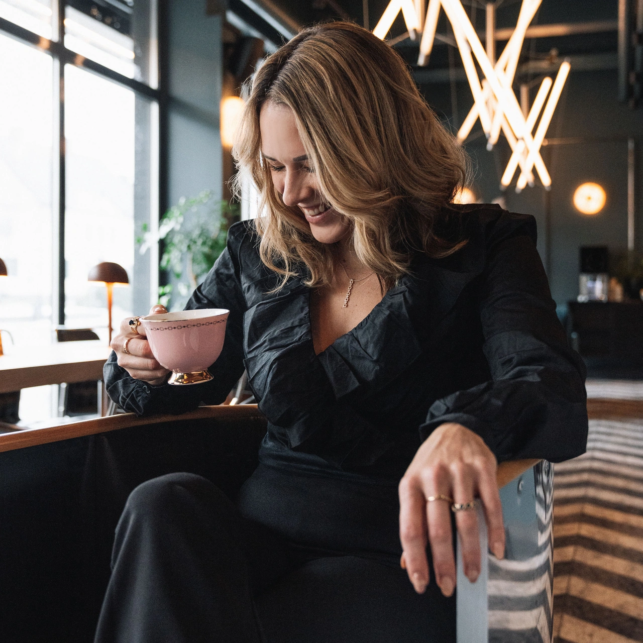 Cup with saucer - Anima Cielo Rosa