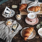 Cup with saucer - Strisce Nero