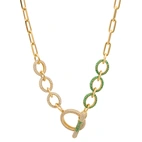 Necklace, Illuminare Verde - Gilded