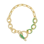 Bracelet, Illuminare Verde - Gilded