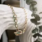 Necklace, Illuminare Verde - Gilded