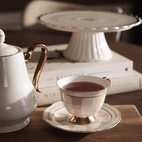 Cup with saucer - Strisce Rosa