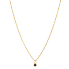 Necklace, Glam Nero - Gilded