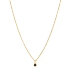 Necklace, Glam Nero - Gilded