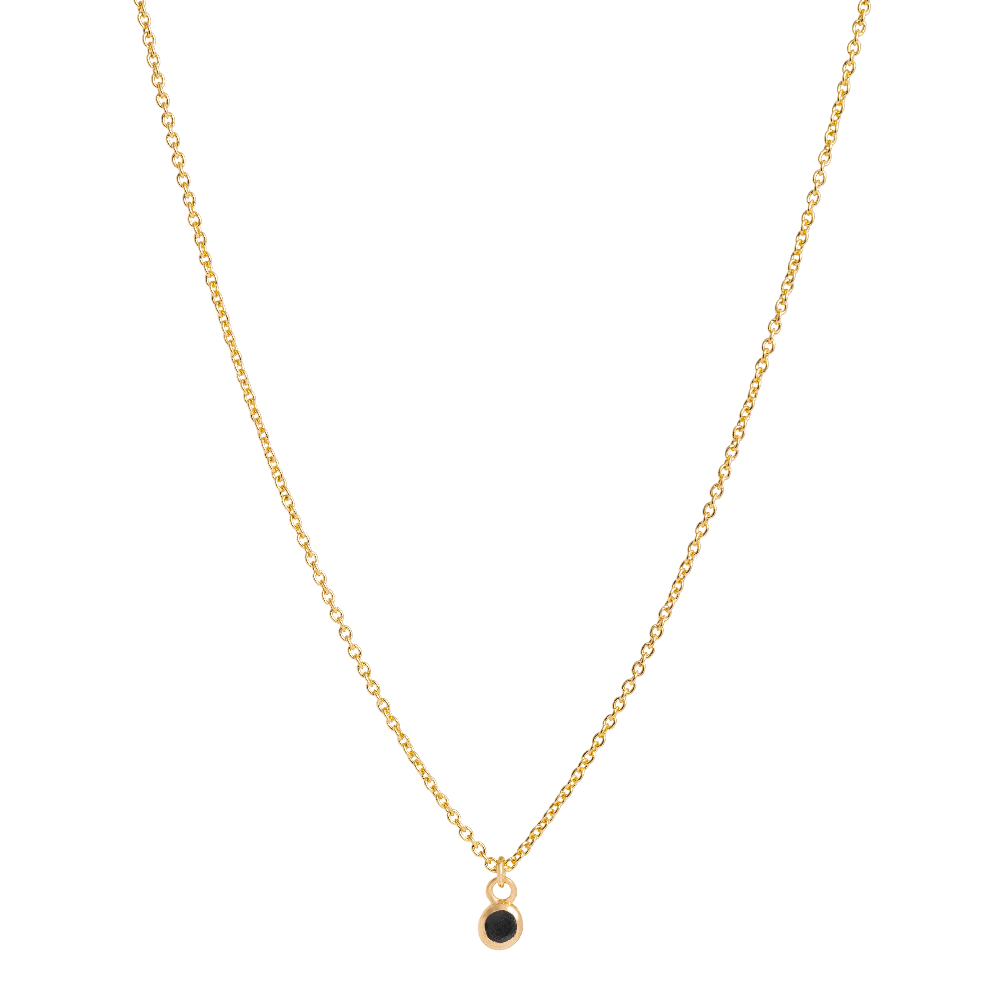 Necklace, Glam Nero - Gilded