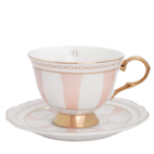 Cup with saucer - Strisce Rosa