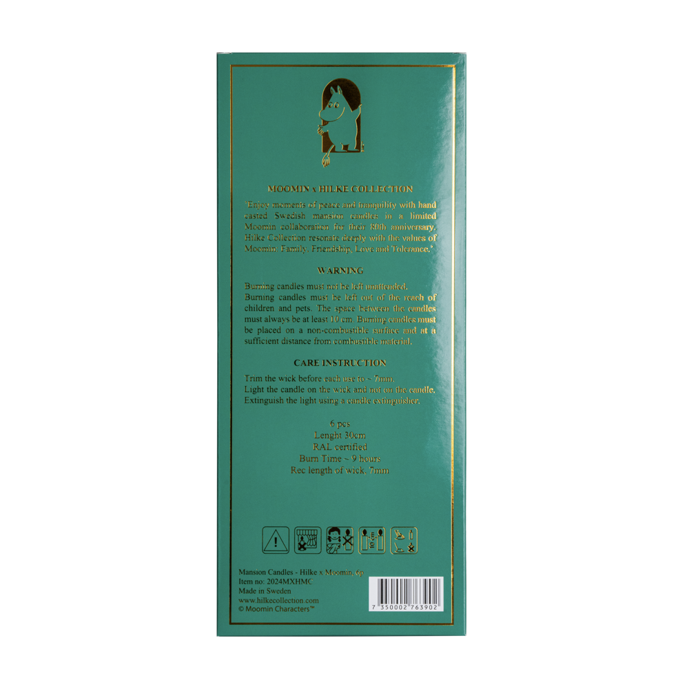 Mansion Candles 6p, Moomin