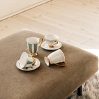 Cup with saucer - Strisce Tortora
