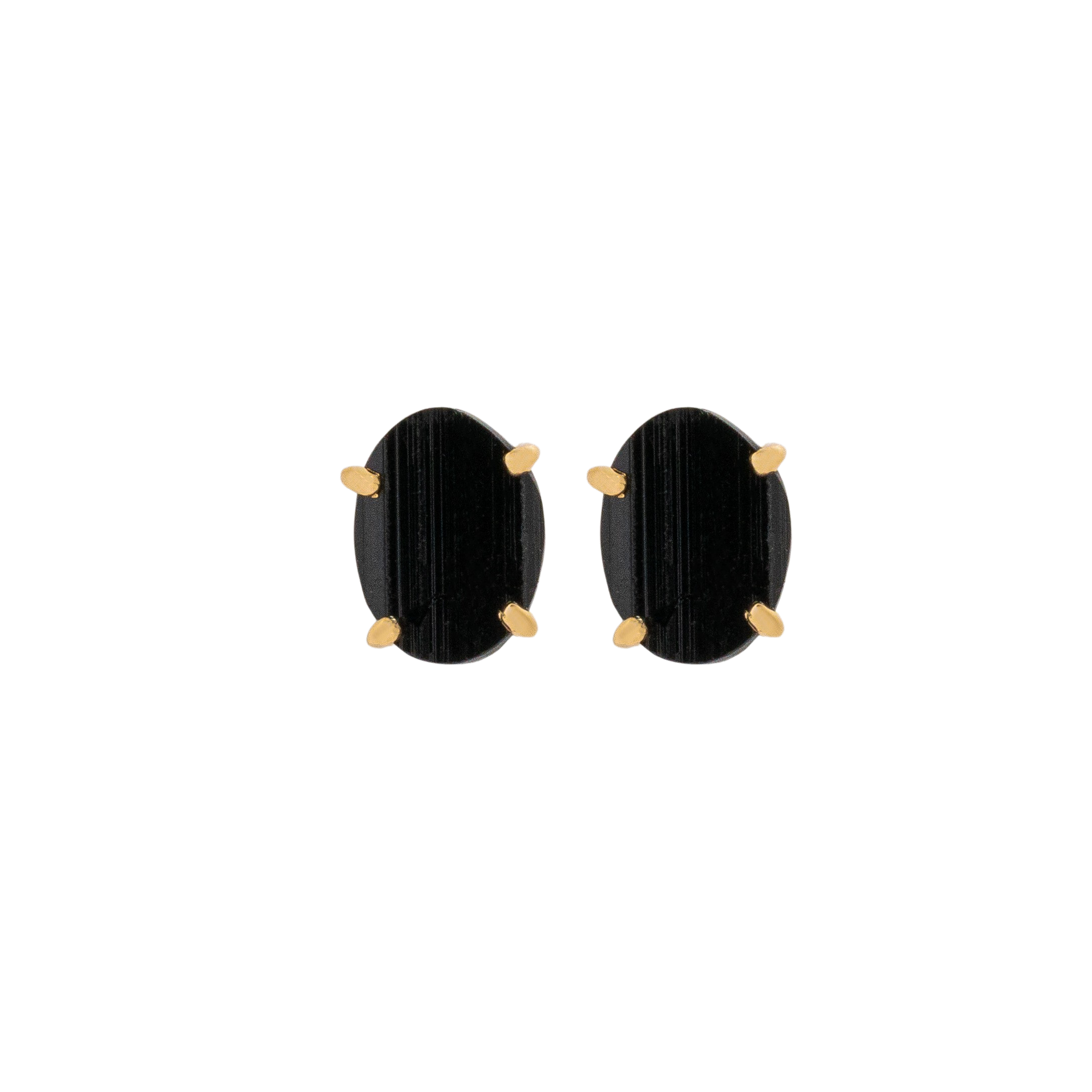 Earrings, Luna Nero 3 - Gilded