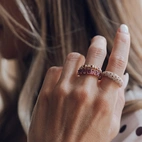 Ring, Glam 1, Rosa Ciliegia - Gilded 7