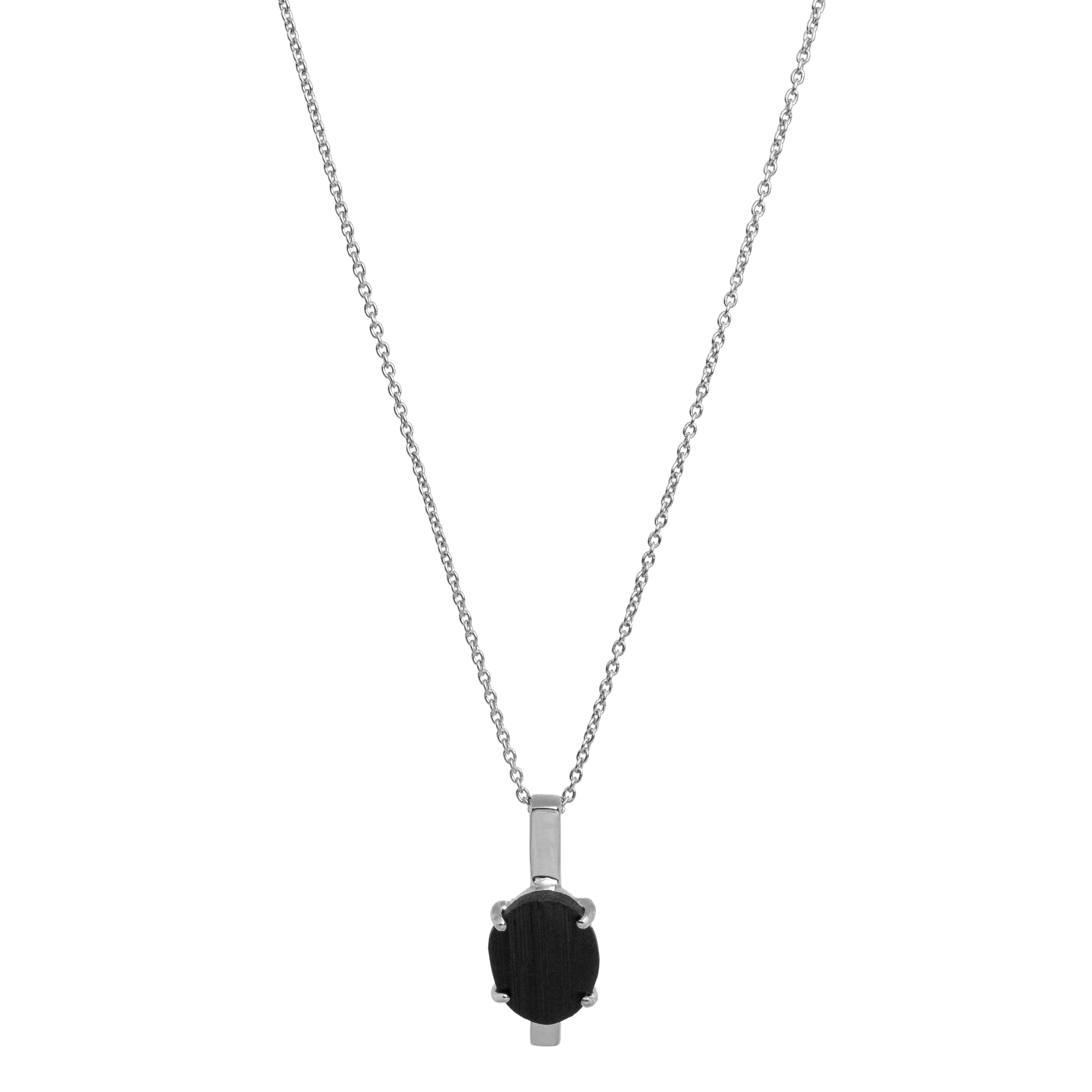 Necklace, Luna Nero 5 - Silver